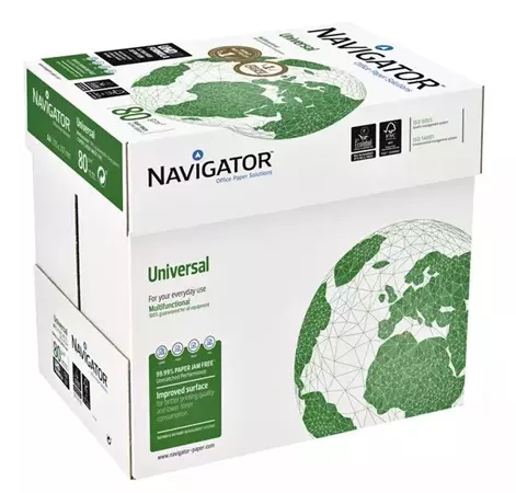 Een Kopieerpapier Navigator Universal A4 80gr wit 5x500vel koop je bij De Kantoorcentrale BV