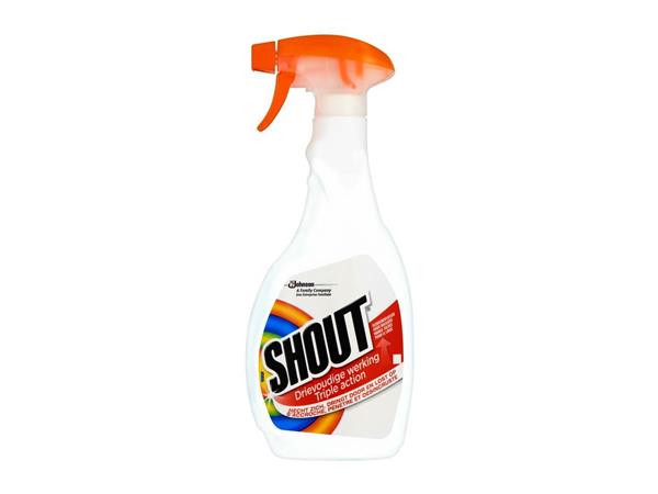 Een Shout vlekkenoplossing voor wasgoed 500ml spray koop je bij De Kantoorcentrale BV